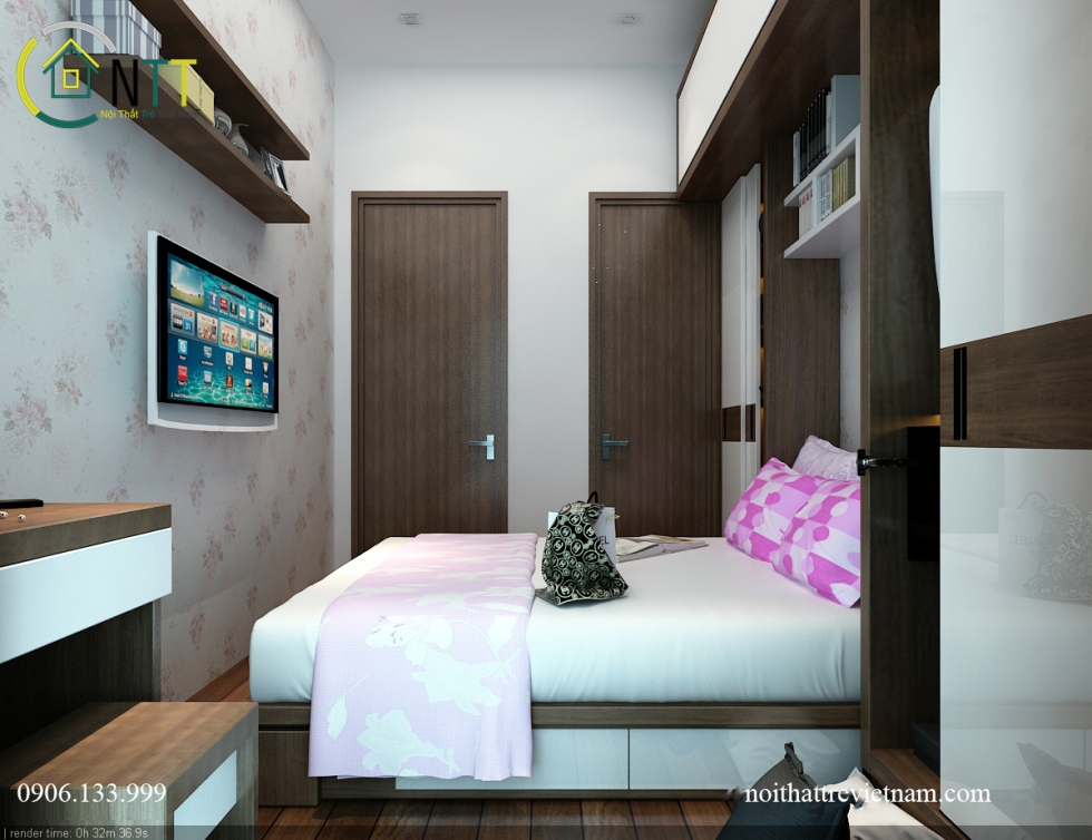 Các ngăn kéo được tích hợp một cách thông minh