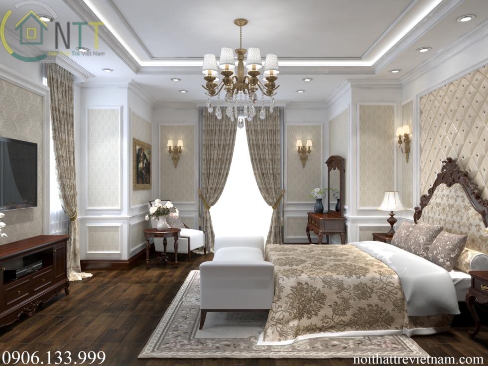 Phong cách thiết tân cổ điển cho phòng ngủ